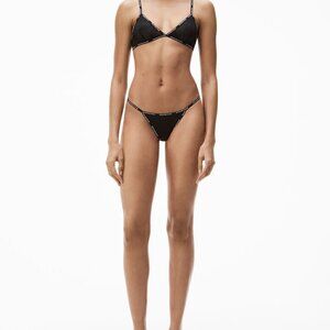 NWT Alexander wang bodywear sexy trendy black string cut bikini brief panty M